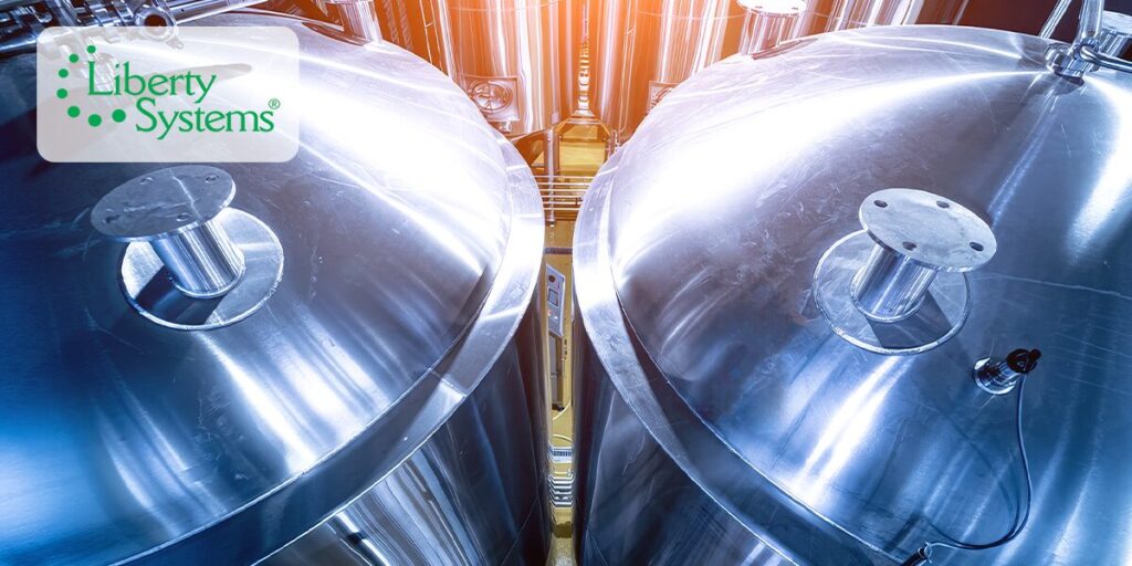 Nitrogen tanks used for blanketing in breweries